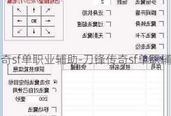 刀锋传奇sf单职业辅助-刀锋传奇sf单职辅助攻略