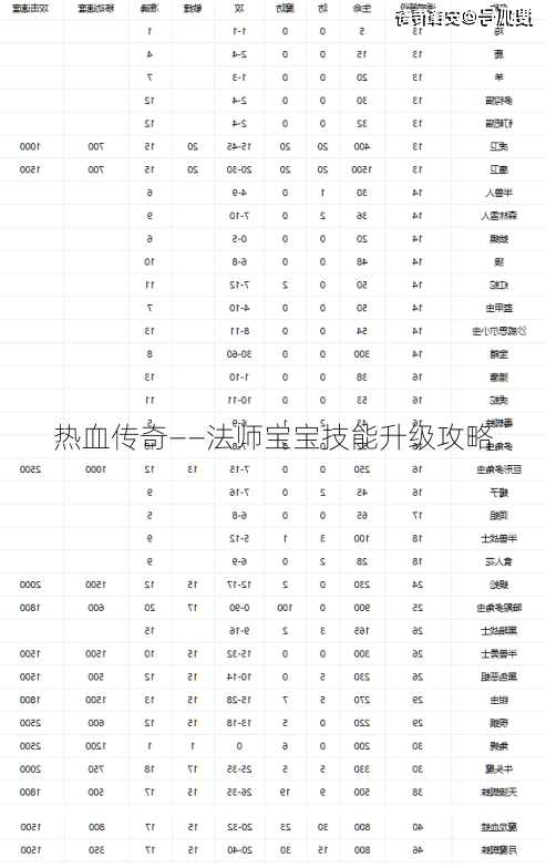 热血传奇——法师宝宝技能升级攻略  第3张